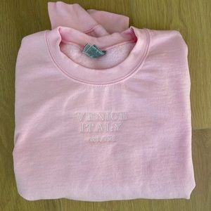 Venice Italy Embroidered Crewneck